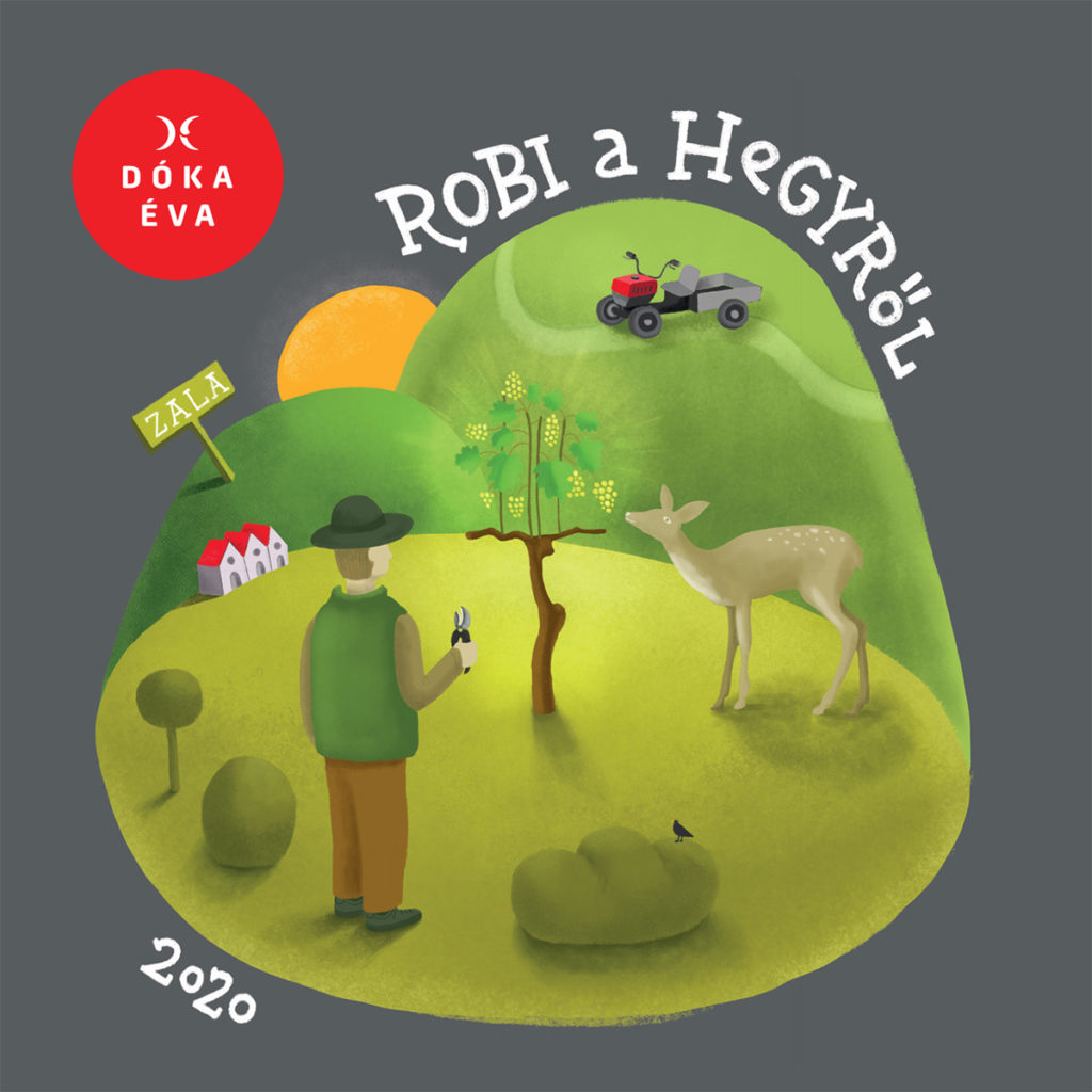Dóka Éva Pincészet Robi a hegyről címke